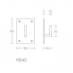Piet Boon PB140 jashaak extra large 100x140x5mm mat RVS