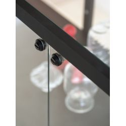 Functionals Stolp Low vitrinekast - zwart