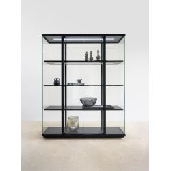 Functionals Stolp High vitrinekast - zwart