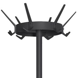 Basic staande kapstok Crown met parapluhouder - zwart