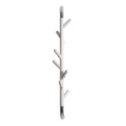 Basic wandkapstok Linair - wit/chroom