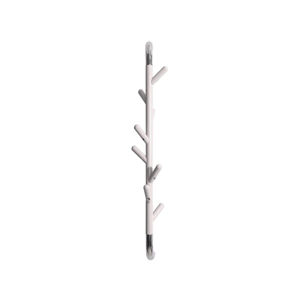 Basic wandkapstok Linair - wit/chroom