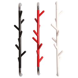 Basic wandkapstok Linair - wit/chroom