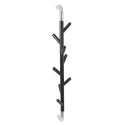 Basic wandkapstok Linair - mat zwart/chroom