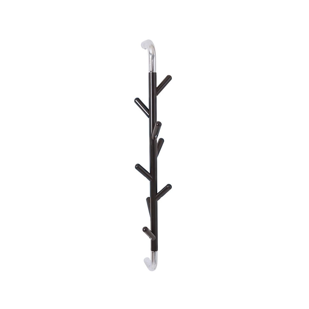 Basic wandkapstok Linair - mat zwart/chroom