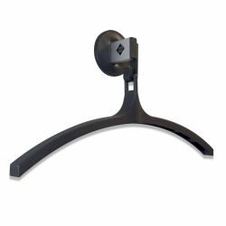 Basic Pro-line wandgarderobe met 1 kledinghanger - grijs/zwart