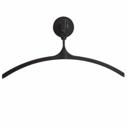 Basic Pro-line wandgarderobe met 1 kledinghanger - grijs/zwart