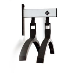 Basic Pro-line wandgarderobe met 2 kledinghangers - grijs/zwart