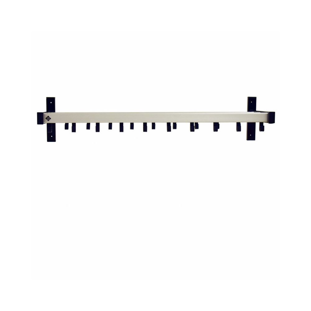 Basic Pro-line wandgarderobe met 19 haken - grijs/zwart