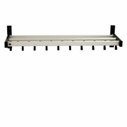 Basic Pro-line wandgarderobe met 19 haken - grijs/zwart