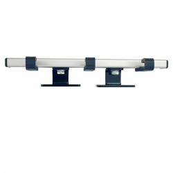 Basic Pro-line wandkapstok met 3 haken - grijs/zwart