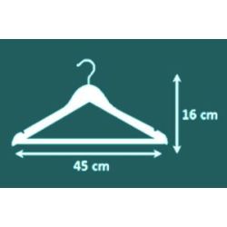 Unilux Woody kledinghangers eiken (set 25 stuks)