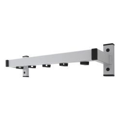 Basic Safe wandkapstok met 5 haken aan de achterzijde - grijs/zwart