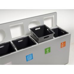 Functionals Dunk 4 afvalscheidingssysteem - grijs