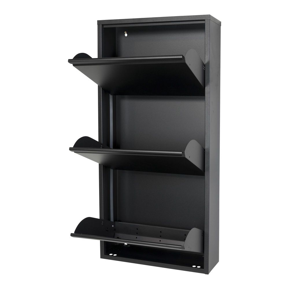Spinder Design schoenenkast Billy 3 - zwart