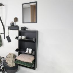 Spinder Design schoenenkast Billy 3 - zwart