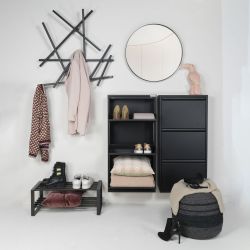 Spinder Design schoenenkast Billy 3 - zwart