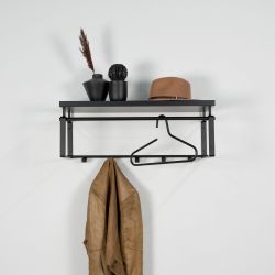 Spinder Design wandkapstok Rex 3 - zwart