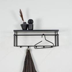 Spinder Design wandkapstok Rex 3 - zwart
