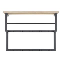 Spinder Design wandkapstok Rizzoli XS - zwart/eikenhout