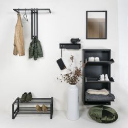 Spinder Design wandkapstok Senza 1 - zwart