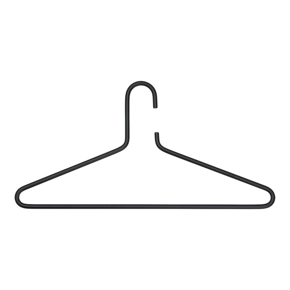 Spinder Design kledinghangers Senza 6 (set van 3 stuks) - zwart