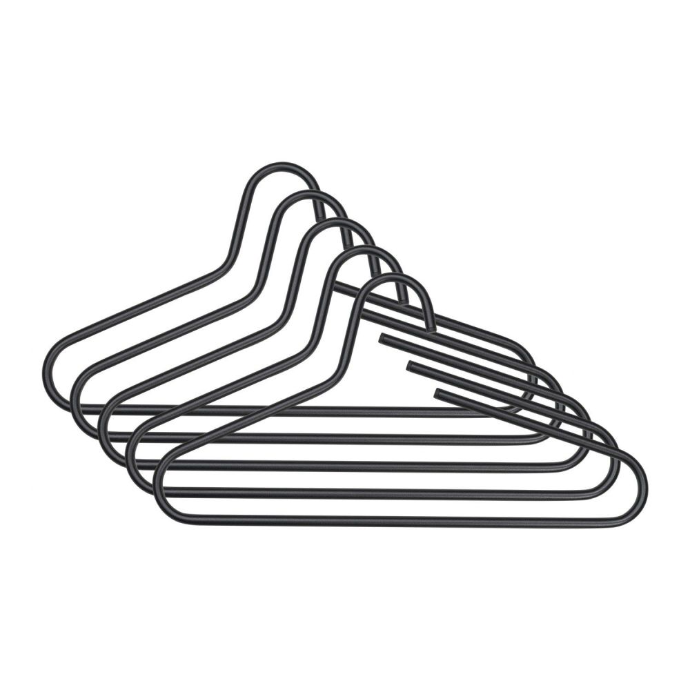 Spinder Design kledinghangers Victorie (set van 5 stuks) - zwart