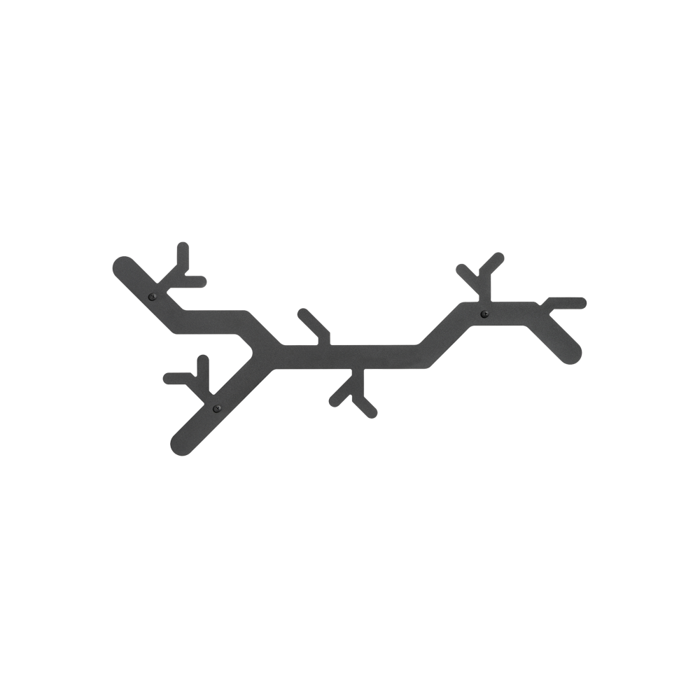 Functionals Tree Hooked wandkapstok - zwart