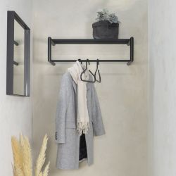 Spinder Design wandkapstok Smooth - zwart