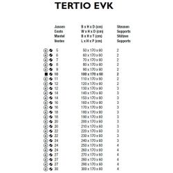 Functionals Tertio EVK vrijstaand garderoberek