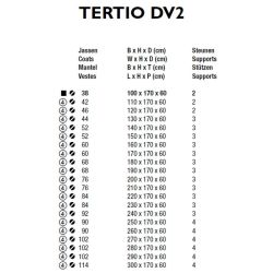 Functionals Tertio DV2 vrijstaand garderoberek