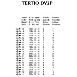 Functionals Tertio DV2P vrijstaand garderoberek met paraplurek