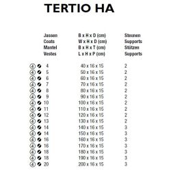 Functionals Tertio HA wandprofiel met haken aan achterzijde