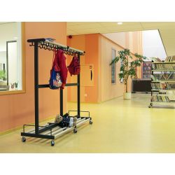 Functionals Tertio Junior verrijdbaar garderoberek voor scholen