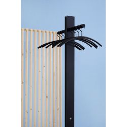 Cascando staande garderobe Standfree-P incl. paraplustandaard - antracietgrijs/zwart