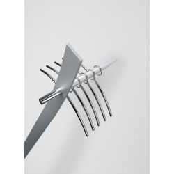 Cascando staande muurkapstok Standalone - aluminiumgrijs
