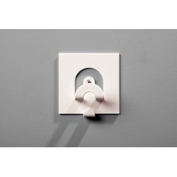 Cascando wandkapstok Flow 1 - wit