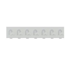 Cascando wandkapstok Flow 7 - wit