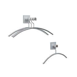 Cascando Hangon 3 wandgarderobe voor 3 kledinghangers - aluminium