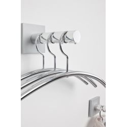 Cascando Hangon 3 wandgarderobe voor 3 kledinghangers - aluminium