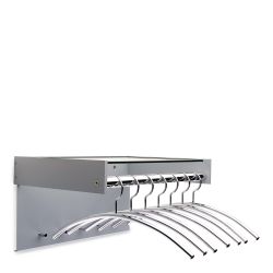 Cascando Hangon 7 Large wandgarderobe voor 7 kledinghangers - aluminium