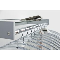 Cascando Hangon 12 wandgarderobe voor 12 kledinghangers - aluminium