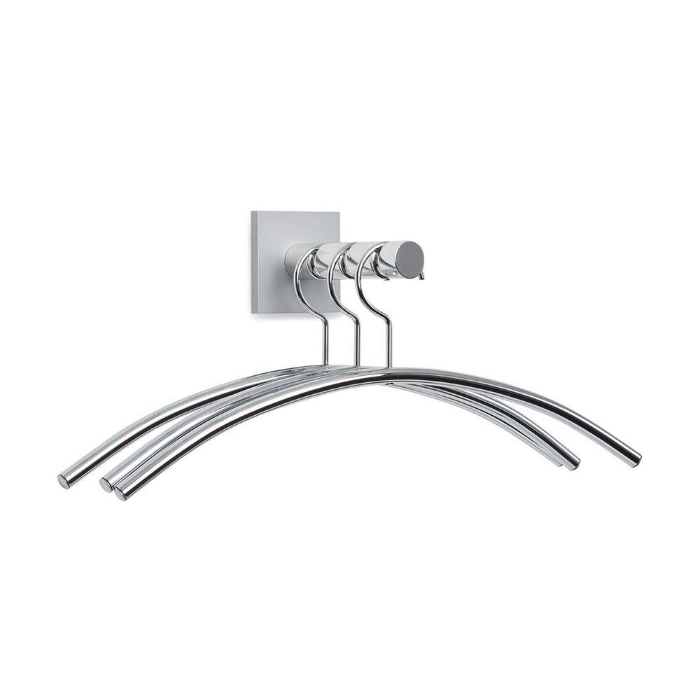 Cascando Hangon 3 wandgarderobe voor 3 kledinghangers - aluminium