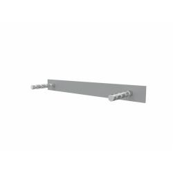 Cascando Hangon Double 8 wandgarderobe voor 8 kledinghangers - aluminium