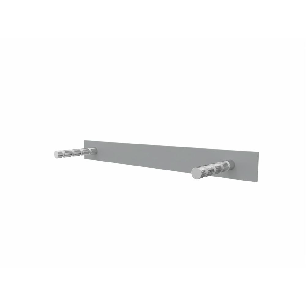 Cascando Hangon Double 8 wandgarderobe voor 8 kledinghangers - aluminium