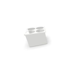 Cascando inzetbak voor korte paraplu's voor paraplustandaard Flow I - wit