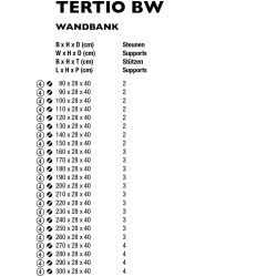 Functionals Tertio BW wandbank
