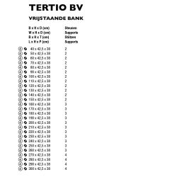 Functionals Tertio BV vrijstaande bank