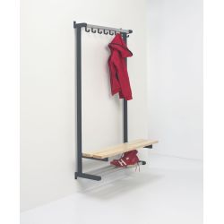 Functionals Tertio BEWS wand-garderobebank met schoenenrek