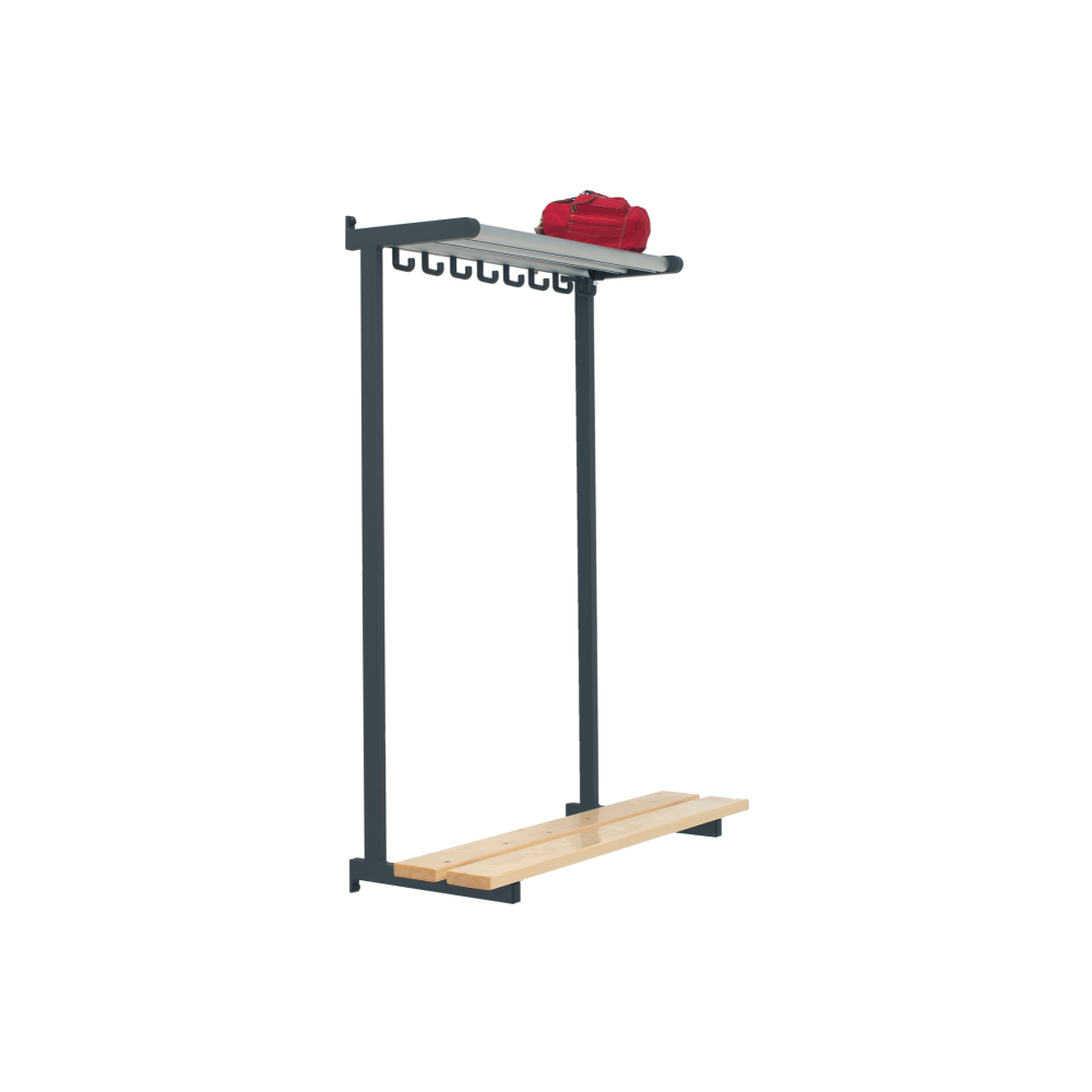 Functionals Tertio BEW+ wand-garderobebank met tassenrek